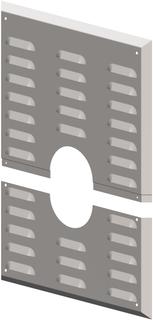 Wandblende Atec mit Hinterlüftung, für Abgassystem