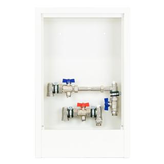 Strawa Wohnungsanschlussstation AS 14-WMZ AP, 3/4", 392x620mm, AP-Schr.