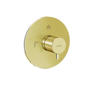 VitrA Fertigmontageset V-Box Flow Soft UP-3-Wege Umsteller, Gold soft