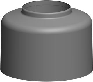 ATEC Haubentop PolyTop DN 80, schwarz, für Dachhochführung