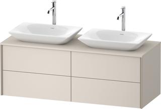 Duravit Waschtisch-Unterschrank XViu 140x55x50,9cm, 4 La, Champ. m, Tau m