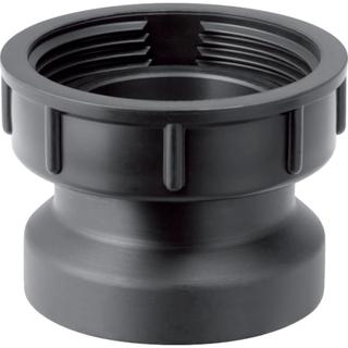 Geberit Anschlussstutzen G 1 1/2, DN 50, D u. ÜWM, PE-HD, sw