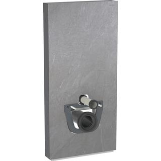 Geberit Wand-WC-Modul Monolith Plus BH 101cm, Fr. Schiefer, S. Alu SW-chrom