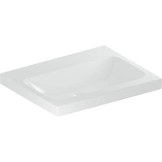 Geberit Waschtisch iCon Light 60x48cm, o. Hahnl., o. ÜL, weiß KeraTect
