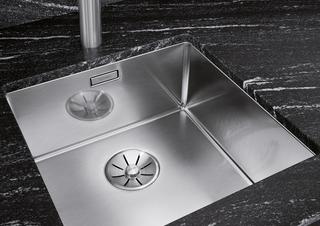Blanco Becken CLARON 400-U 44x44cm, ES sgl, o. Ablauffernbedienung