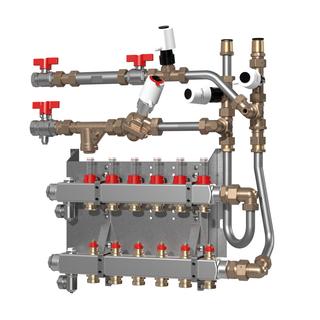 Danfoss Edelstahlverteiler CSG 4 Heizkreise