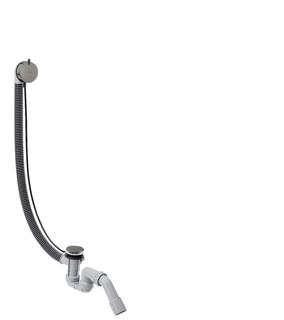 hansgrohe Komplettset Flexaplus S Ab- u. Überlaufgarn., pol. black chrome