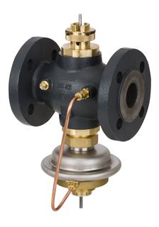 Danfoss Vol.-stromregl. m. Stellv. AVQMT DN32, Kvs 12,5, PN25, GGG-40,3, Flansch