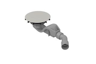 Bette Abl/ÜL-Gar. BetteAir 50-B525 für Duschfliese, silver