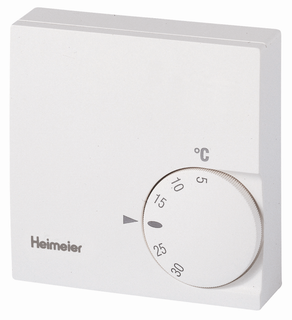 Heimeier Raumthermostat 230 V, ohne Temperaturabsenkung, weiß