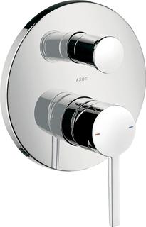 hansgrohe Fertigmontageset Axor Starck UP-Wannen-EHM, m Hebel, Edelstahl-Optik