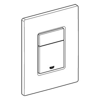 GROHE Abdeckplatte 42371 mit Drucktaste mit Grafikmotiv