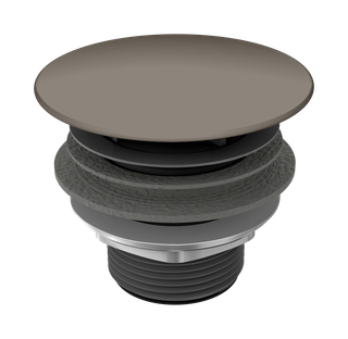 Kaldewei Permanentablaufventil 3904 warm grey60, runder, emaillierter Deckel