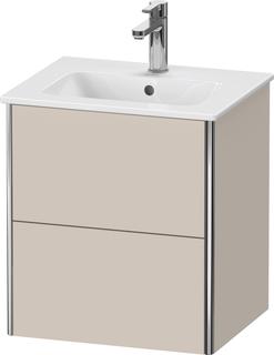 Duravit WT-Unterschrank XSquare Compact 51x41,8x56cm, 2 Schubk., wandh, Taupe