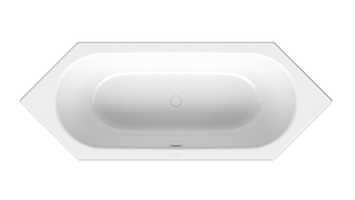 6-Eck-Badewanne BetteStarlet 2060 200x75x42cm, Antirutsch, weiß