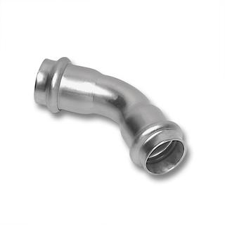 Sanha Bogen NiroTherm 91041 45Gr, beidseitig Innenpressende, 76,1mm