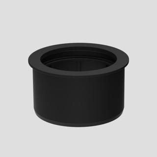 Sanit WC-Übergangsmuffe DN 90xDN 100, schwarz