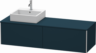 Duravit Waschtisch-Unterschrank XSquare 160x54,8x40cm, 2 AZ, wd, B l, bl s-matt