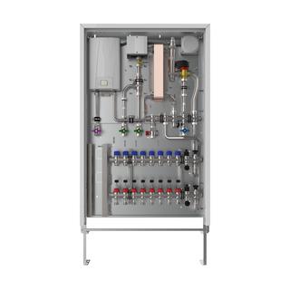Strawa Whg-Station Friwara WSHY1-FB63-Cu 2 HK, hybrid, 11-13,5 kW, Aufputzschrank