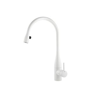 KWC Spültisch-Einhebelmischer EVE Ausl 225mm, Gl. w, LED, Auszug vd, Netz