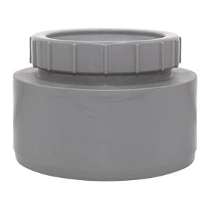 Airfit Endstopfen DN 160, grau, mit Schraubverschlusskappe