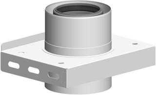 ATEC Konsole PolyClassic +Iron/White DN 80/125, PP, Edelstahl weiß