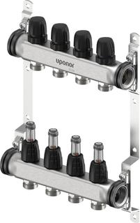 Uponor Vario S Verteilerbalken FM 4xG3/4 Euro - G1