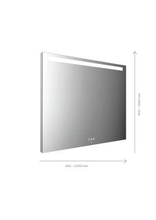 EMCO LED-Lichtspiegel MI 210+ 700x700mm, m hor. Lichtausschn. ob 35mm