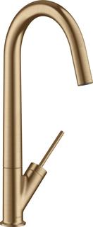 hansgrohe SPT-EHM 300 Axor Starck mit Schwenkauslauf, brushed red gold
