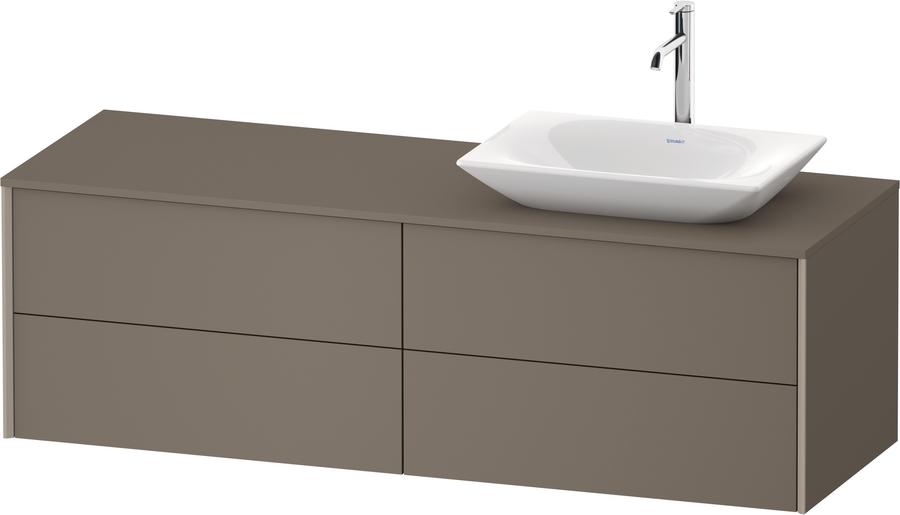 Artikelbild 1 des Artikels „DU Konsolen-WTU wh. XViu 1600x509x550mm 4SK, TA re, flan. Grey sdm, ES Nussb bs “