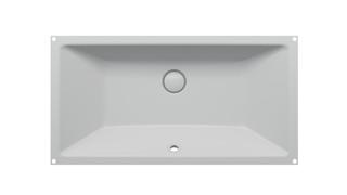 Unterbau-Waschtisch BetteComodo A231 74x38,6cm, mUEL, silver