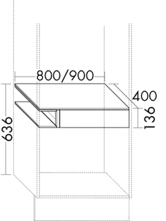 BB Innnenschubkasten (ACGX090) rc40System, 400x900x136, PG2