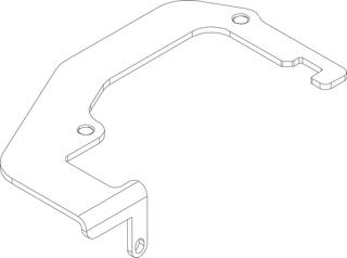 BOSCH Ersatzteil TTNR: 87186649420 Befestigungsblech