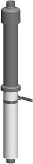 ATEC Dachhochführung PolyCase konz., m Adapter, DN 60/100, schwarz
