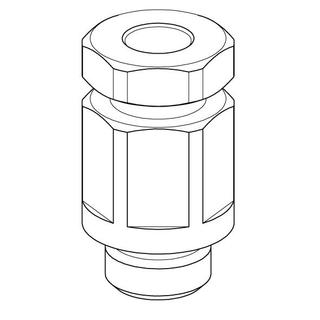 Uponor Central Port P-Group FWS Perfect, Maxi PT1000 2-pin G 1/8"