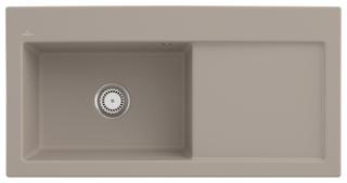 V&B Spüle Subway 60 XL li, m Abl.garn + Hand., Alm. CeramicPlus