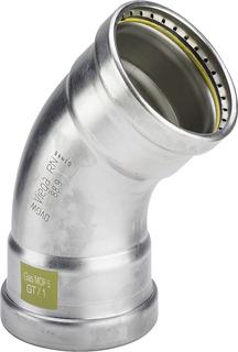 Viega XL-Bogen Sanpress Inox G 0226XL 64, 45Gr, Stahl nichtrostend, SC-Contur