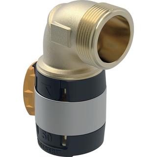 Geberit Übergangsbogen FlowFit d 50mm, R 1 1/2, 90Gr, mit Außengewinde