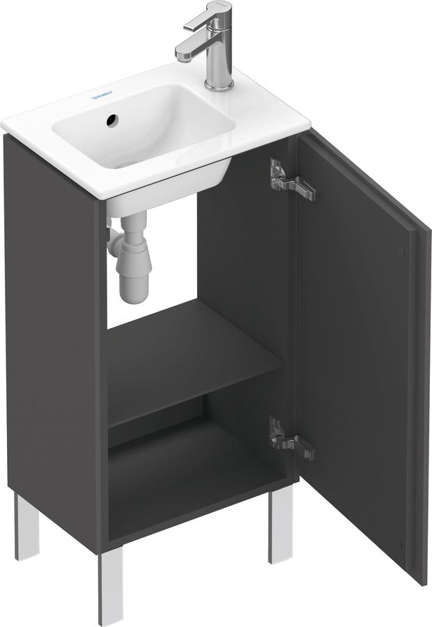 Artikelbild 3 des Artikels „Duravit Waschtisch-Unterschrank L-Cube 42x29,4x70,4cm, steh., Tür re, graph ma Tür rechts | graphit matt“