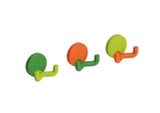 HEWI Doppelhaken-Set 477 43,5mm, PA m, 3 Stück verschiedenfarbig