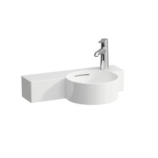 Laufen Handwaschbecken VAL 55x31,5cm, Ab L, m ÜL, Hahnl. re, gra ma