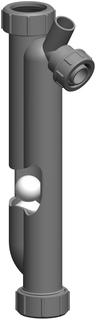 ATEC Siphon 295mm, m int. Rückschlagk, unverlierbar