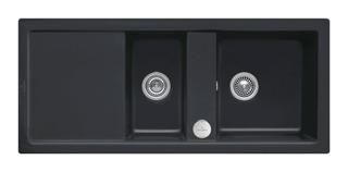 V&B Spüle Subway 80 m Abl.garn + Exzenter, ebony CeramicPlus
