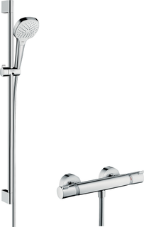 hansgrohe Brausesystem Croma Select E 959mm Br.-Stange, m Therm., weiß/chrom