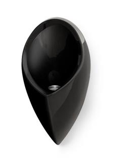 Sanit Urinal Admiral Glasfiber, m HT., Anschl. hor, schwarz
