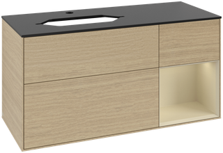 V&B Waschtisch-Unterschrank Finion 120cm, Pl b m, Rg re si Gr m Lac, Oa ven