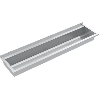 AR Waschrinne, PLANOX, Chromstahl, W.-Mont., 1800x210x442 mm, m. Arm-bank