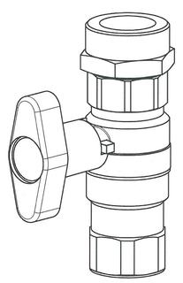 Tuxhorn Kugelhahn tubra G 1 IG - G 1 1/4 AG, DN 25