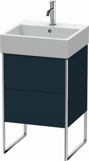 Duravit Waschtisch-Unterschrank XSquare 48,4x46cm, blau s-matt, 2 Ausz., stehend