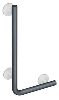 HEWI Winkelgriff System 800 K 1000x500mm, tiefschwarz, signalweiß